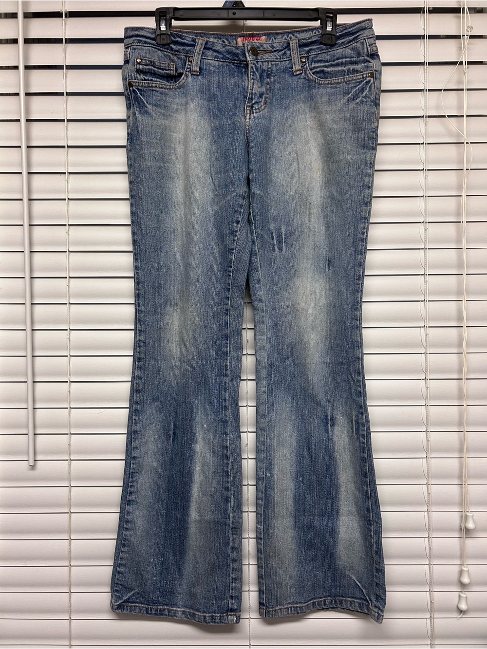 Vintage No Boundaries Women's Light Blue Flare Jeans